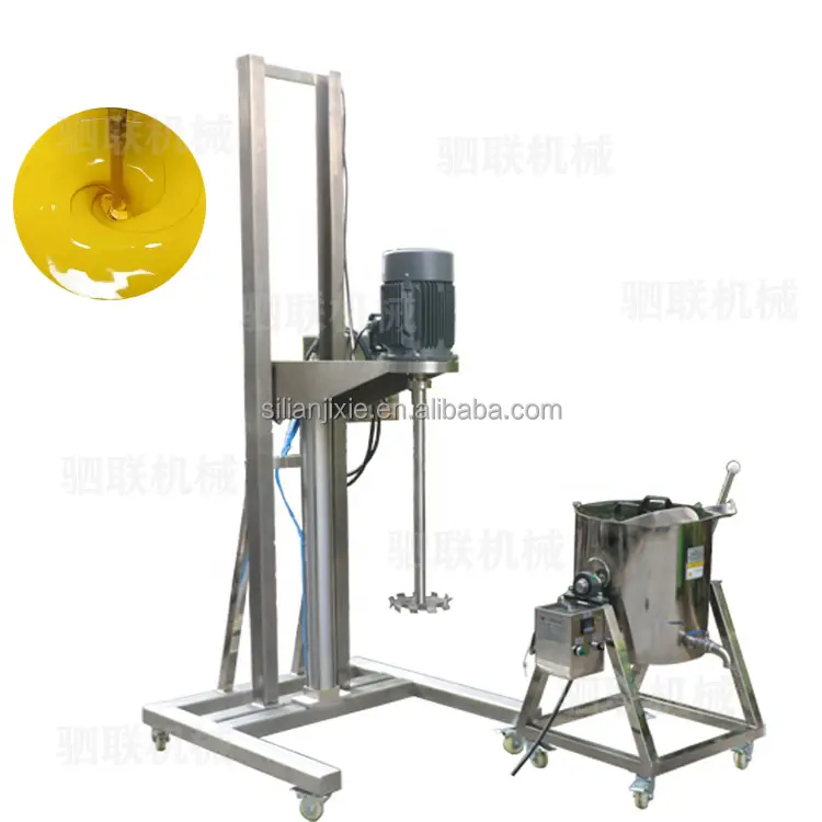 Silian khí nén Lift di chuyển sơn màu mực máy xay sinh tố Mixer sơn dầu tốc độ cao phân tán giá máy