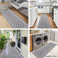 Tapis de sol modernes tuftés, lavables en machine, antidérapants, absorbants l'eau, pour entrée et cuisine