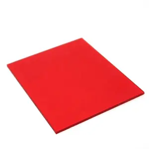 Feuille de polycarbonate recyclé rouge pour serre