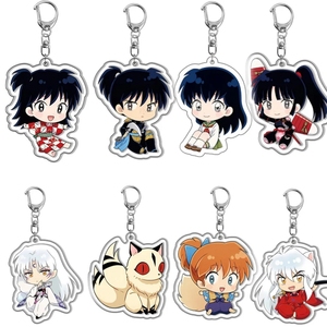 พวงกุญแจอะคริลิคการ์ตูนอนิเมะน่ารัก อินุยาฉะ คอสเพลย์ ฮิกุราชิ คางุเมะ เซ็ตสึมะรุ มิรุโกะ ตัวการ์ตูน จี้ห้อยกระเป๋า - Product Image 2