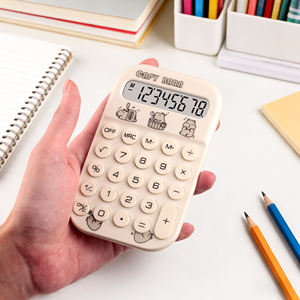 <span class=keywords><strong>Calculadora</strong></span> Huayang con Diseño de Capibara, <span class=keywords><strong>Calculadora</strong></span> Portátil de Oficina de 8 Dígitos con Apagado Automático, Regalo de Útiles Escolares para Estudiantes - Product Image 4