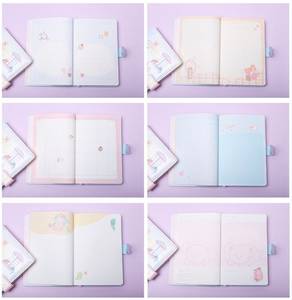 Bìa cứng nhật ký DIY A5 tùy chỉnh mini dễ thương trường văn phòng phẩm Kawaii PU máy tính xách tay với từ - Product Image 6