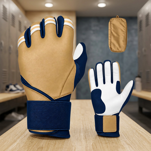 TOMBOLA SPORTS ถุงมือตีเบสบอลน้ำหนักเบา สายรัดข้อมือหนัง แบบมีตะขอและห่วง สำหรับฝึกซ้อมทั้งสองมือ ไซส์ XL/XXL - Product Image 6