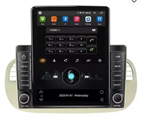Tesla carplay AM FM stéréo android pour Fiat 500 1DIN 8 + 128G 360 caméra ADAS DVR lecteur de voiture autoradio système audio automatique
