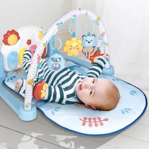 New Kids Toys Baby Gym Rack Infant Baby Gym Musical Piano Play Mats Baby Activity Gym with Hanging Toys