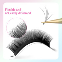 Extensions de cils en volume de camélia de qualité supérieure, longueur mixte, facile à éventailer, floraison rapide, fournitures en gros
