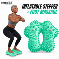 Stepper Inflable para Ejercicio en Casa, Equipo de Ejercicio para Aliviar el Dolor en las Piernas, con Doble Modo de Amortiguación de Aire