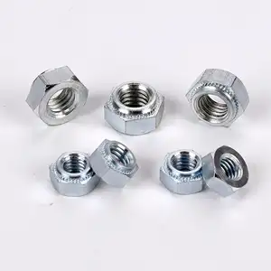 Custom made Carbon steel zinc-plated hexagonal rivet nuts stainless clip aluminium extrusion and bolts