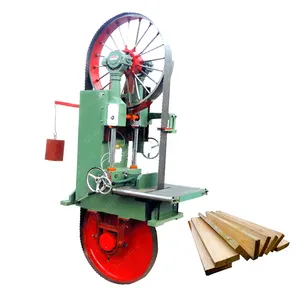 NEWEEK vertical semiautomatic timber band saw machine wood cutting saw machine