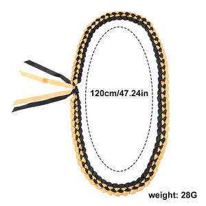 Décorations de cérémonie de remise des diplômes universitaires 2026 : Couronne de remise des diplômes en ruban tressé, Collier cordon d'honneur - Product Image 2