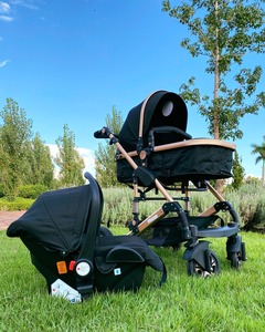 Poussette 3 en 1 High Landscape avec <span class=keywords><strong>nacelle</strong></span> EN1888, absorption des chocs, cadre en aluminium, harnais 5 points - Product Image 4