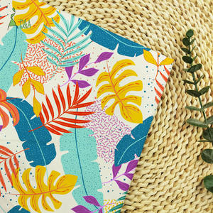 Tropische Strandstijl Palmboombladeren Ademende Licht Geweven 100% Bedrukte Katoenen Stof Voor Zomeroverhemden - Product Image 5