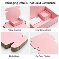 Boîte d'emballage en carton ondulé kraft écologique avec logo personnalisé, jetable, pour l'expédition de chaussures, chaussettes, gâteaux, bijoux, chocolats