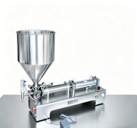 Machine de remplissage semi-automatique pneumatique/électrique à piston Topsail - Haute simplicité d'utilisation, 220V, pour bouteilles d'eau et de liquides