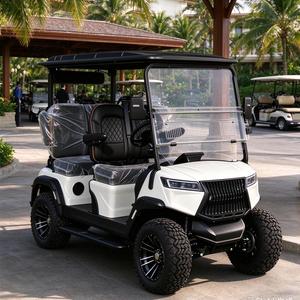 Carrito de Golf Eléctrico de Litio de 4 Plazas con Color Personalizable, Carrito de Golf Todoterreno con Suspensión Independiente, Llantas de 12-14 Pulgadas y Bi - Product Image 1
