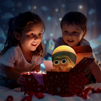 Lampe de projecteur de lumière LED Smart Home pour enfants pour haut-parleur Bluetooth motif d'ondulation de l'eau thème Octopus Ocean pour chambres bleues USB