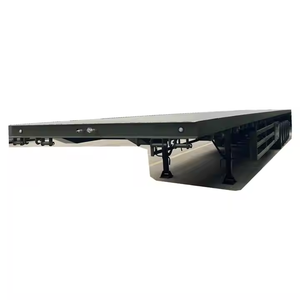 Semirremolque de Plataforma Plana Nuevo y Económico, Remolque de Camión de Alta Calidad para Transporte de Contenedores y Carga a Granel, Remolque de Servicio Pesado - Product Image 4