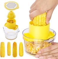 Outil de cuisine multifonction de qualité améliorée batteuse de maïs et de grains frais presse à ail pilon broyage à la main fruits et légumes