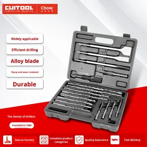Ensemble de forets à carottage pour béton CUITOL SDS Plus 16 mm (17 pièces) Perceuse à percussion électrique Forage de maçonnerie renforcée 1 an - Product Image 3