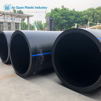 Tuyaux en polyéthylène haute densité (HDPE) durables haute pression ISO4427 10 pouces DN250 PN20 PE100 certifiés CE écologiques pour le drainage des eaux usées