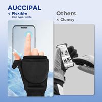 Gants chauffants électriques sans doigts, demi-mains chauffantes, chauffe-mains d'hiver pour le travail, le vélo, le ski, les activités de plein air, la neige