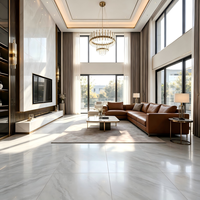 Carreaux de sol en porcelaine de haute qualité 300x600mm, veinure de marbre naturel, surface brillante, anti-taches, décoration murale et de sol intérieure