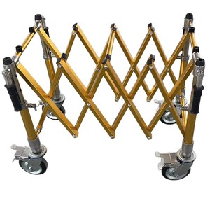 Aluminum Alloy Folding Coffin Trolley 4 Castor Hospital Furniture Funeral Support <b>Foldable</b> Design - Product Image 4