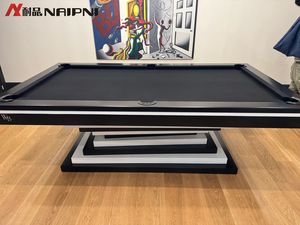 Naipni Luxury 9ft Solid Wood Professional Pool <b>Table</b> With Top Grade Slate and Drop Pockets for Indoor Use E--JG25092501 Billiard - Product Image 6