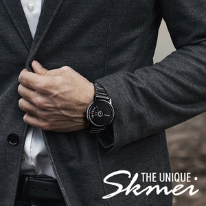 Montre à quartz pour homme, style business casual, bracelet en acier inoxydable, étanche - Product Image 2