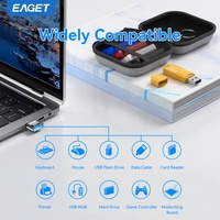 EAGET-Ensemble de FB5-1 USB colorées, sac de rangement, chiavetta USB en plastique, mémoire de bureau, cadeau d'entreprise, flash, clé USB Bellek