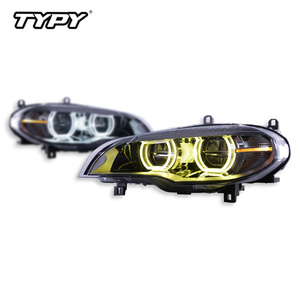Feux avant TYPY pour BMW X5 (E70) 2007-2013 ; feux de jour à LED Angel Eye améliorés et clignotants. - Product Image 2