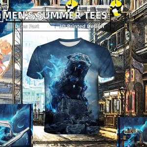 Camisetas de Verano para Hombre, Estilo Hip Hop, Transpirables, de Secado Rápido, Impresión 3D Personalizada, Venta al Por Mayor, Tallas Grandes - Product Image 2