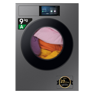 Lavadora de carga frontal con pantalla táctil LCD de la marca Bespoke AI Home, modelo WF90F09C4SU3, estándar frontal de 9 kg para el hogar. - Product Image 5
