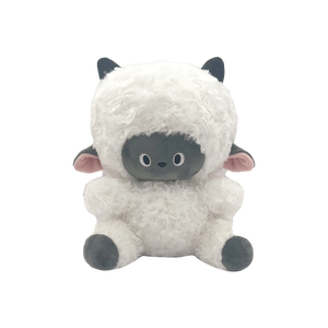 Peluche di peluche di <span class=keywords><strong>agnello</strong></span> di peluche supporto emotivo peluche personalizzabile corno colori auricolari Super morbido materiale regalo per il bambino - Product Image 1