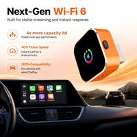 Adaptateur CarPlay sans fil portable 2025, 5 GHz WiFi, Type-C/USB, Plug & Play avec Android Auto et CarPlay, garantie 1 an