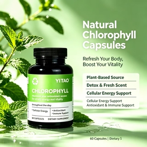 Capsules de chlorophylle et de persil : Renforce l'antioxydation, soutient la vitalité, l'immunité, la détoxification et la purification – Végétalien, sans gluten - Product Image 2