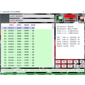 2025 Xdecoder 12.7 Support Multi-Brand Vehicles for Audi for EDC16 EDC17 License Full Activated XDECODER Removing Error <strong>Codes</strong> - Product Image 3