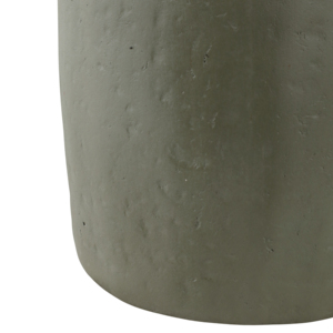 Vaso cilindrico Ecomix con manici ad anello in metallo, finitura testurizzata, vaso per fiori per soggiorno, decorazioni per la casa, arredamento per ufficio. - Product Image 4