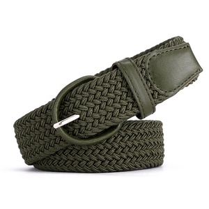 3516 Wholesale Fashion Braided <strong>Elastic</strong> <strong>Belts</strong> Canvas <strong>Elastic</strong> Stretch Colours Woman <strong>Belt</strong> - Product Image 6