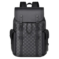 Mochila de Alta Gama para Hombre Estilo Británico con Cierre de Cremallera Gran Capacidad Poliéster para Viajes de Negocios Desplazamientos Casuales Uso con Ordenador