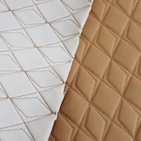 Broderie Diamant Matelassé Rexine Faux Synthétique PVC Cuir Tissu Stretch Rouleau pour Intérieurs De Voiture Sacs Rembourrage Chaises Canapés