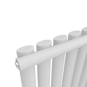 Radiatore Orizzontale SLLS OEM Designer Antracite, Pannello Ovale Nero e Bianco, Riscaldamento in Acciaio a Risparmio Energetico per Camere d'Ospedale - Product Image 2