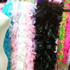 Sendy SD-1250 Guirnalda de Plumas de Pavo Teñidas de 2 Metros, Bufanda Esponjosa de Plumas, Chal de Plumas, Color Personalizado, Navidad, Carnaval - Product Image 5