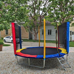 แทรมโพลีนกลางแจ้งขนาดใหญ่ 6 ฟุต - 16 ฟุต สำหรับครอบครัวและเด็ก พร้อมหลังคาสำหรับความบันเทิงของเด็ก - Product Image 5
