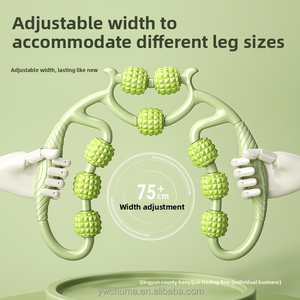 Wholesale High Quality Yoga Fitness Equipment Nine Wheels Leg Massager and Muscle <b>Roller</b> for Relaxation <b>Neck</b> Massager - Product Image 2
