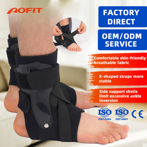Attelle de cheville Aofit pour soulager les douleurs dues aux entorses, dispositif de maintien réglable avec bandage élastique, attelle de cheville pour pied tombant - Product Image 1