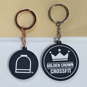 Sublimation Blanks Customized Promotional Cute Soft PVC Rubber Key Ring Key Chain Keychain, Rubber Keyring, Silicone Key Chain - Product Image 2