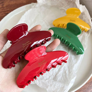 Dowell nuovo Design tinta unita Candy clip per capelli in acetato personalizzato artiglio - Product Image 5