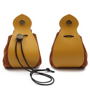 Portable Faux Leather DND <b>Dice</b> <b>Bag</b> PU Leather Drawstring <b>Bag</b> DND <b>Dice</b> <b>Bag</b> with Drawstring Button <b>Dice</b> Pouch - Product Image 4