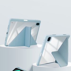 Étui de <span class=keywords><strong>tablette</strong></span> transparent en acrylique antichoc avec support pliable à trois volets et fonction de mise en veille automatique pour <span class=keywords><strong>Samsung</strong></span> TAB <span class=keywords><strong>S6</strong></span> <span class=keywords><strong>Lite</strong></span> <span class=keywords><strong>2022</strong></span>/P613/P619 - Product Image 5